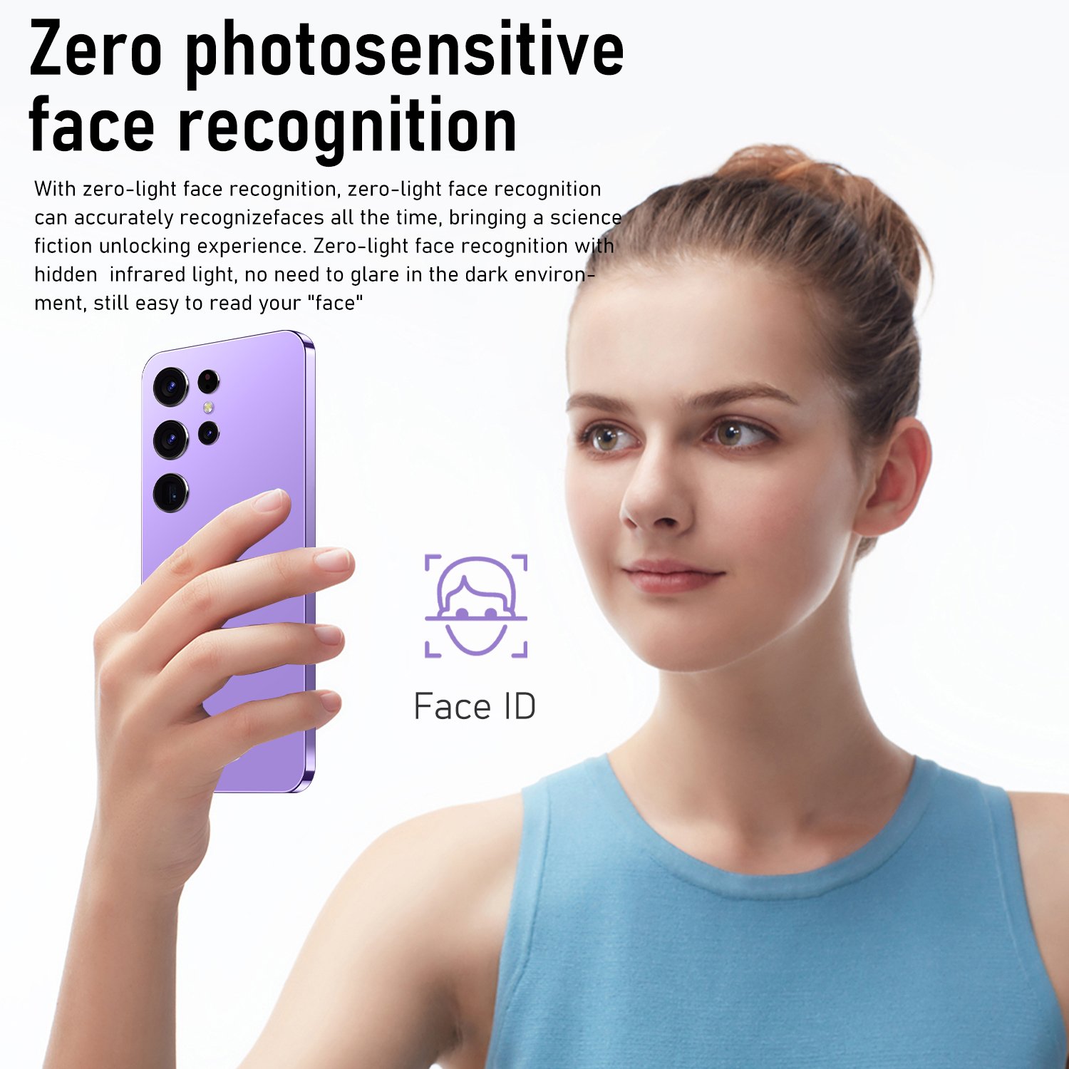 Best Very Cheap Mobile phone S24 Ultra 5.0" Full Screen 1GB+8GB 2MP+2MP 1500mAh Smartphone with GPS Face ID Cellphone